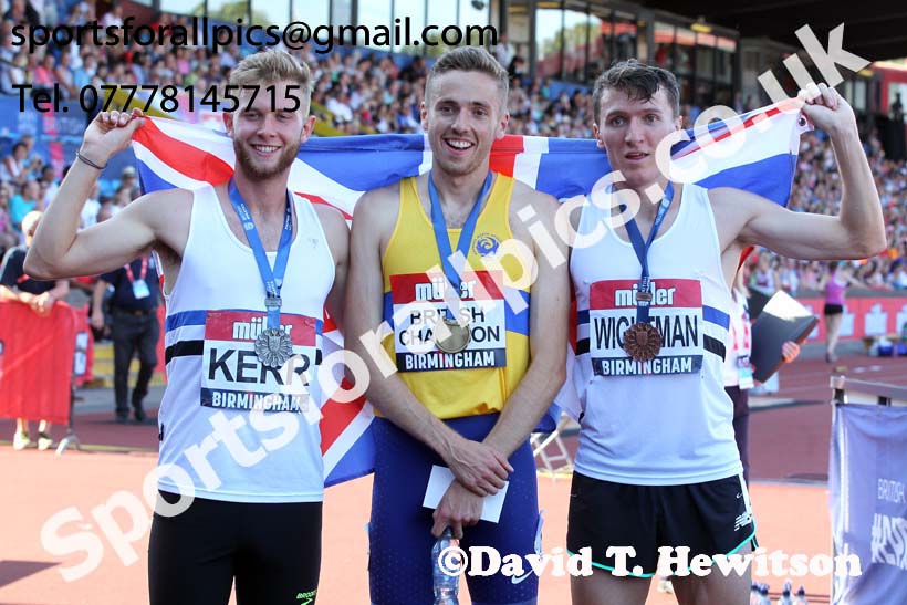 Mens 1500 metres, 2019 Muller British Championships, Alexander Stadium, Birmingham. Photo: David T. Hewitson/Sports for All Pics